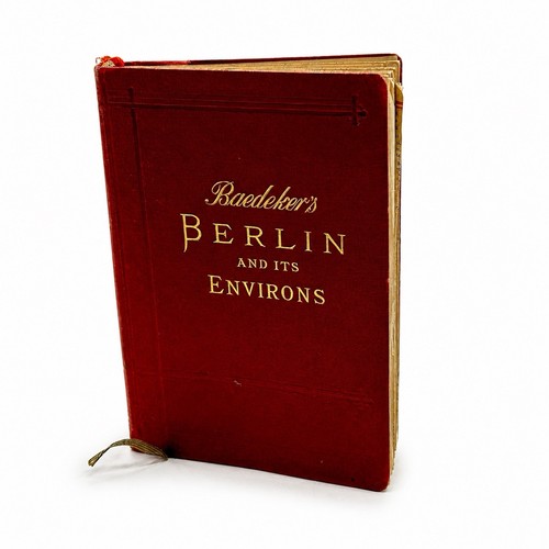 1911 signed baedeker - baedeker, berlin