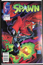 Spawn #1 Classic Todd McFarlane Rare Newsstand Barcode Variant 1992 NM-