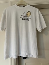 Vintage 1989 Tintin T-shirt Land Of Black Gold Size L Excellent Condition