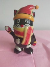 Lorna Bailey snowball and Cat Christmas ornament