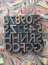 Vintage WOODEN Letterpress PRINTING BLOCKS 3.4cm High. Choose Your Letter.