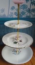 3 tier XL Cake Stand  Vintage