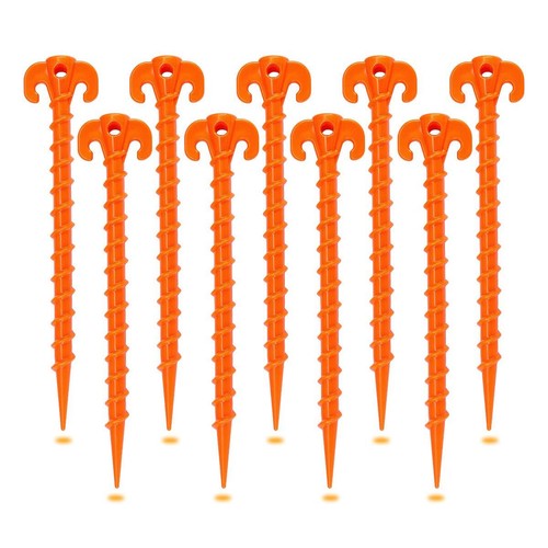 Spiral plastic tent - stakes, 15