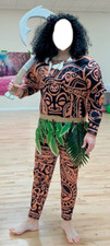 Adult Maui Costume, With Custom Wooden Fish Hook. Enhanced Costume Moana Cosplay