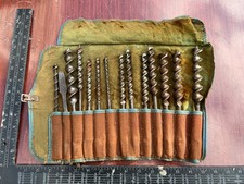 Vintage Carpentry hand Brace Auger Drill Bits mostly Ridgway