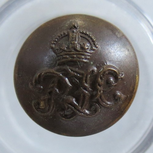 Military bronze button - bronze, mm.