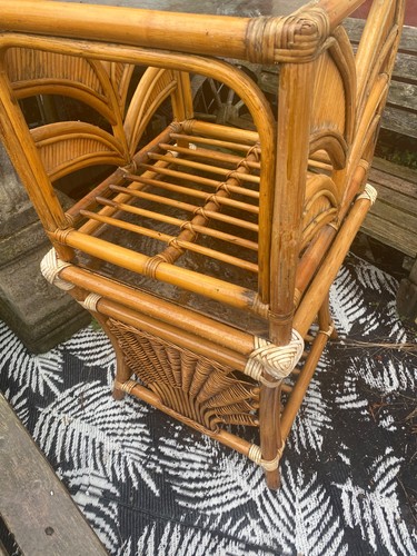 Pair vintage bamboo and - pair, of