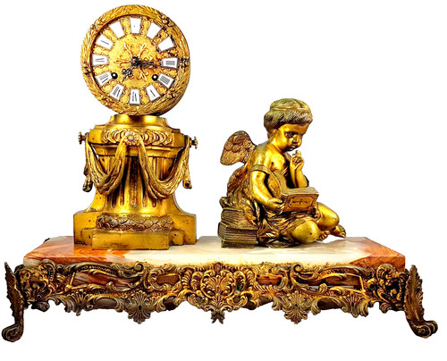 Antique mantel clock france - antique, clock,
