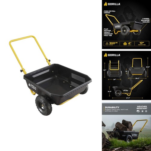 Gorilla carts poly dump - gorilla,