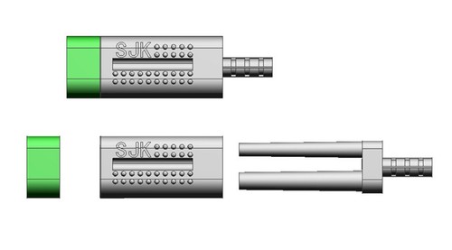 500pcs double twin master pins - double,