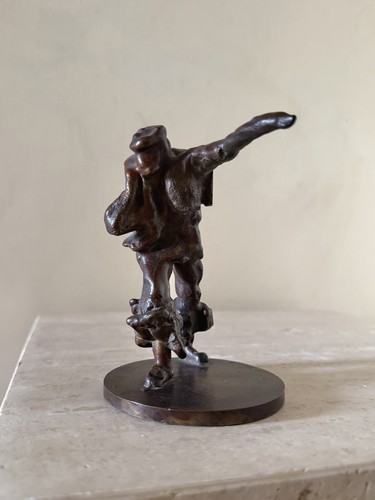 Riverman bronze sculpture - riverman,