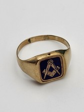 9ct gold masonic - gold,