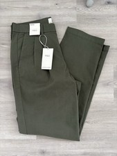 M&S MENS GREEN TAPERED FIT