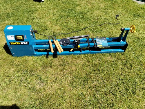 Work zone 400w wood lathe - work, with