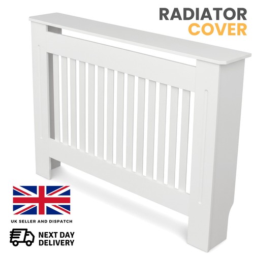 White radiator cover - white,