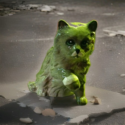 Rare royal doulton cat with - royal,