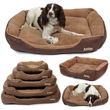 Dog Bed Pet Puppy Faux Leather