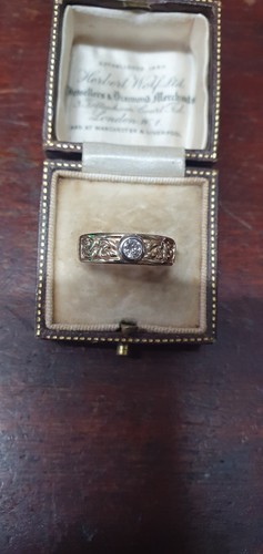 Vintage diamond ring yellow - ring,