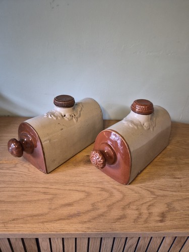 Antique stoneware hot - x2,