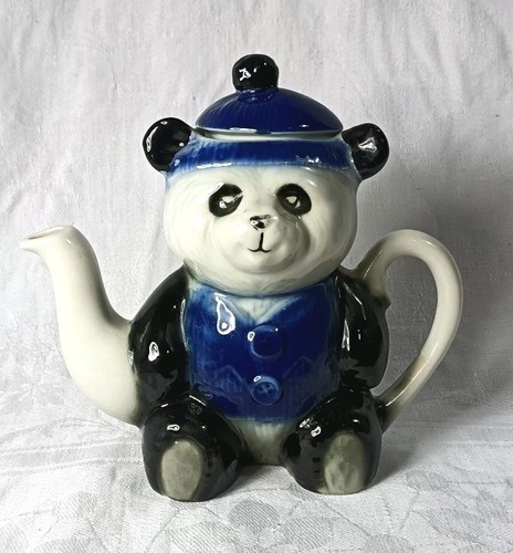 Tony wood panda - panda, blue