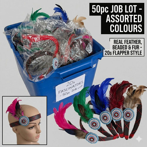 50pc 1920s flapper feather - 50pc,