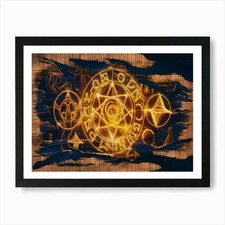 Golden Eagle Art Print Framed