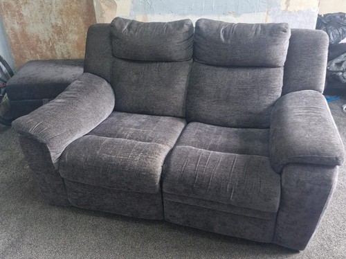 Grey fabric 2 seater - ,
