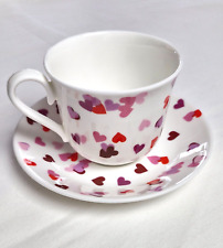 Whittard of Chelsea Confetti Heart Fine Bone China Beautiful Cup & Saucer Set