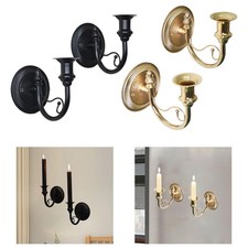 2 Pieces Candle Sconces for Sticks Candles Candle Rack Rustic Candlestick Holder