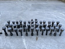 Round Green-style Stump Grinder Teeth with Nyloc Nut and Washer job lot