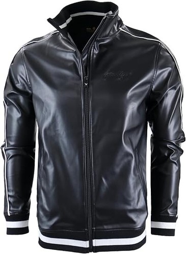 Men handmade black leather - black,