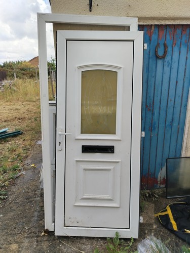 Upvc front door white - upvc,