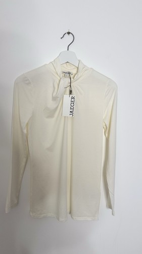 Bnwt jaeger ivory tie neck - ivory,