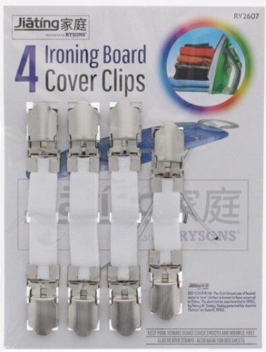 Ironing board cover clips set - board,