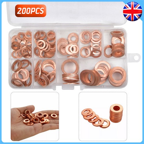 200pcs copper washers - washers, diesel