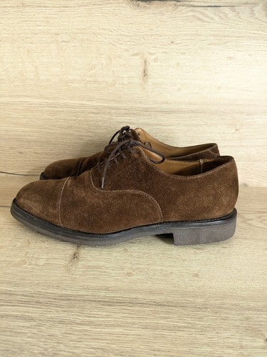 Trickers brown suede cap - suede,