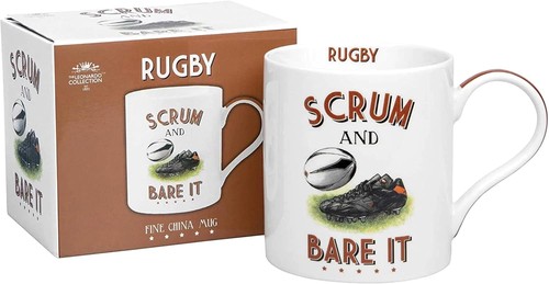 Ceramic mug rugby - ceramic, scrum