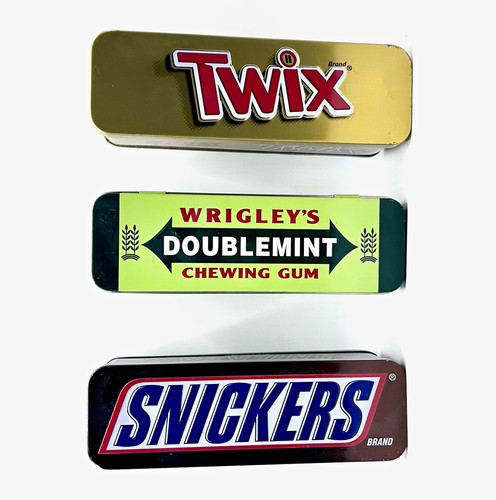 Vintage 2010 candy tin lot - candy,