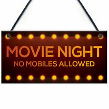MOVIE NIGHT SIGN Cinema Room