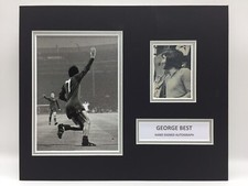 RARE George Best Manchester United Signed Photo Display + COA MAN UTD 1968 FINAL