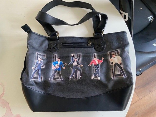 Elvis rare faux leather tote - elvis,