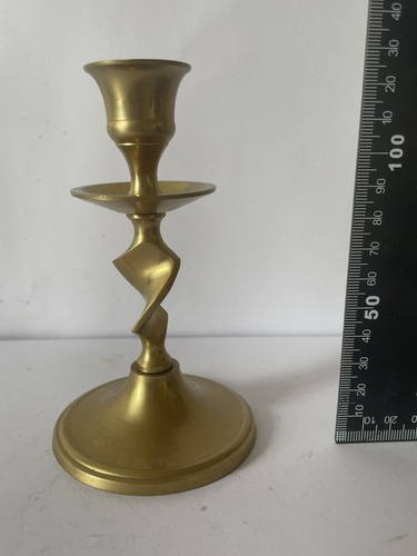 Vintage brass candlestick - brass,