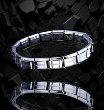 Silver Italian Engraved 9mm 18