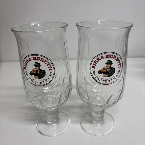 Birra moretti pint glasses - birra,