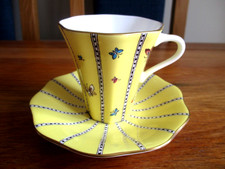 Wedgwood Yellow Butterfly Cup and Saucer