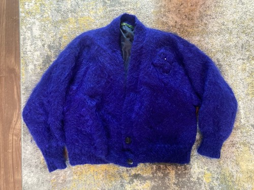 Vintage electric blue mohair - vintage,