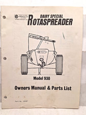 USED OWNERS MANUAL & PARTS