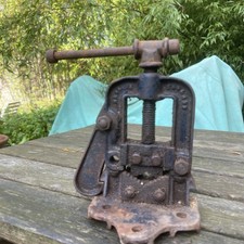 VTG Woben 180/1 steel Pipe Vice Vise  - Made in England retro tools bench. 