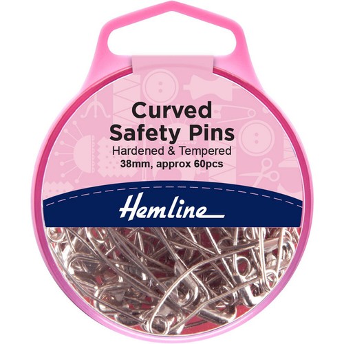 Hemline curved safety - pins,