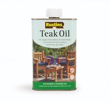 Rustins Teak Oil, enhances all